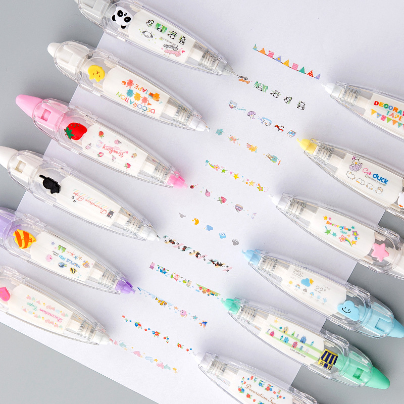 Correction Tape Roller - KawaiiDuck Panda kiraz balık balon çilek