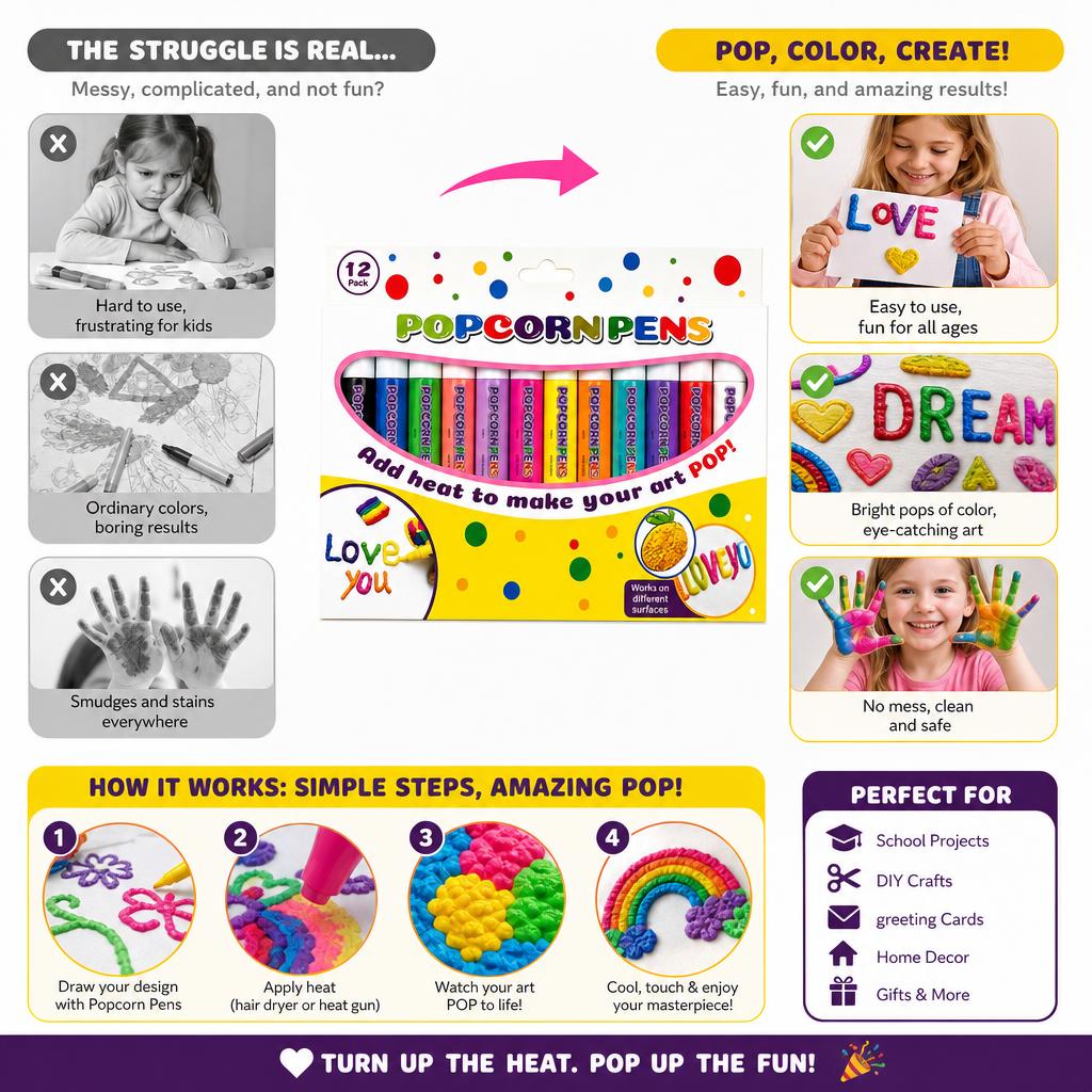 12 Renkli 3D Sihirli Isıya Duy - Stationery Supplier incelemesi ve fiyatı